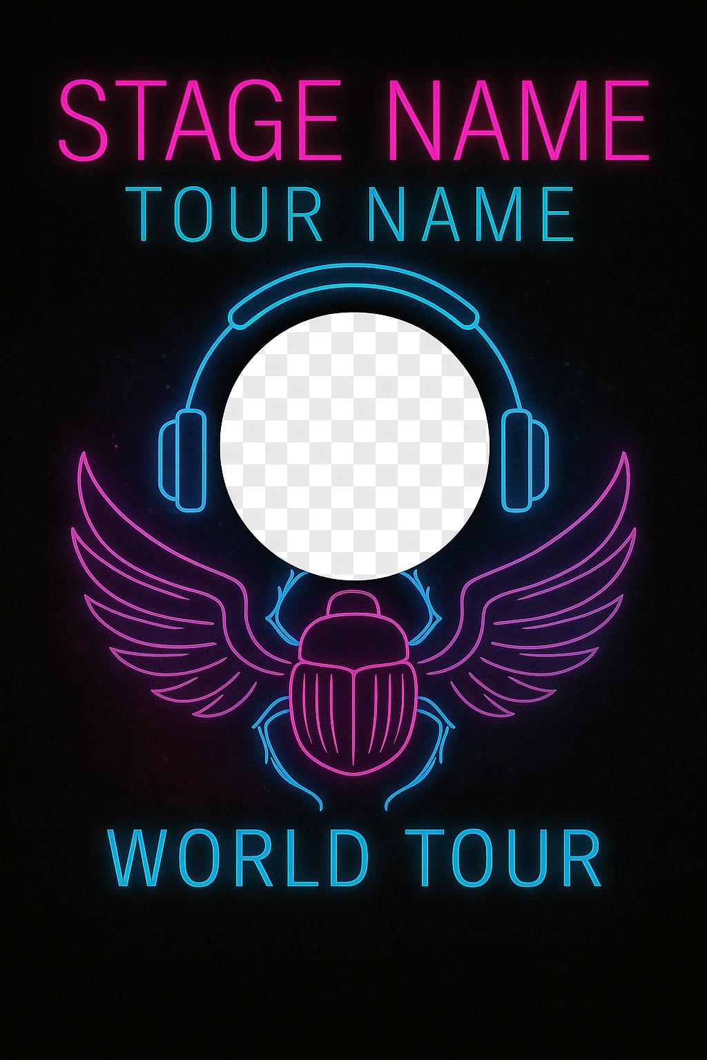 Neon Scarab