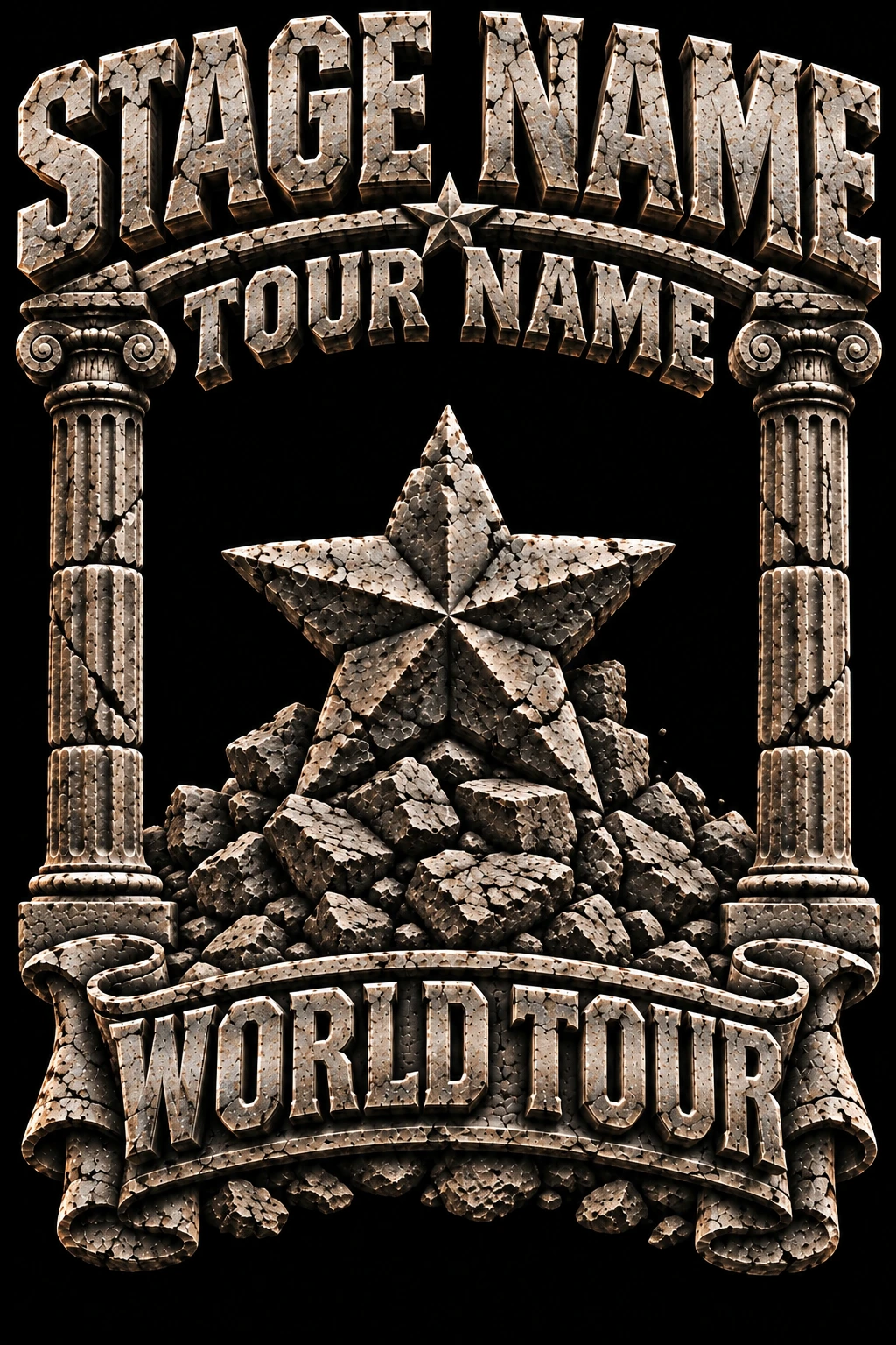 Stone art style